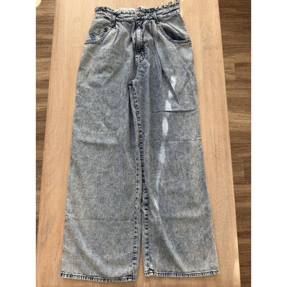 MOTHER The Ruffle Greaser Ankle Jeans in Threading The Needle Size 27 Stretch - Picture 3 of 10